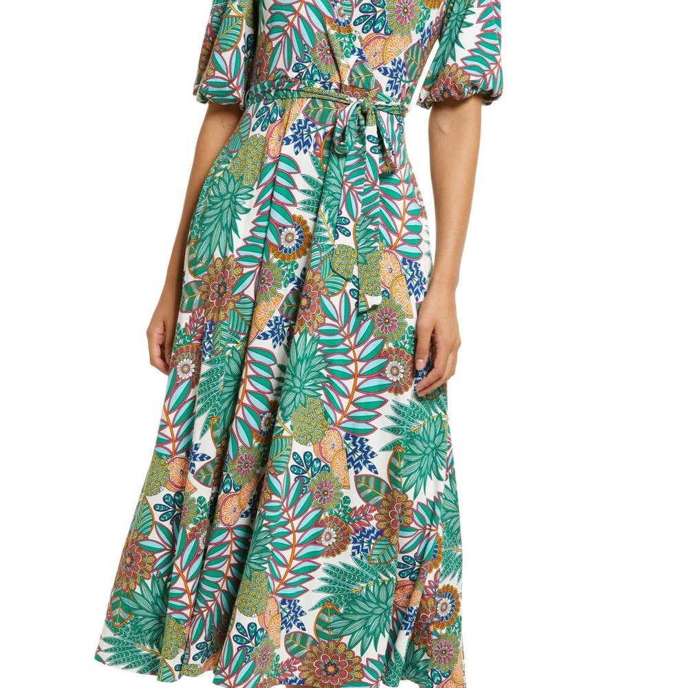Boden, wrap jersey dress